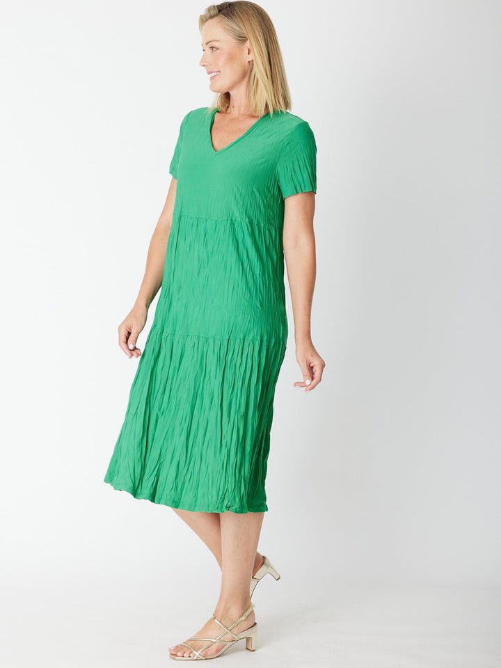 STELLA TIERED DRESS - EMERALD 29623