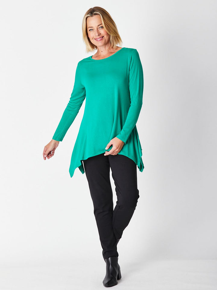 Andrea Winter Warmer Top - Emerald 26791-Sw