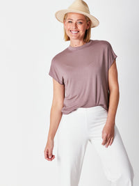 Cap Under Jacket Top--  Latte - 25892