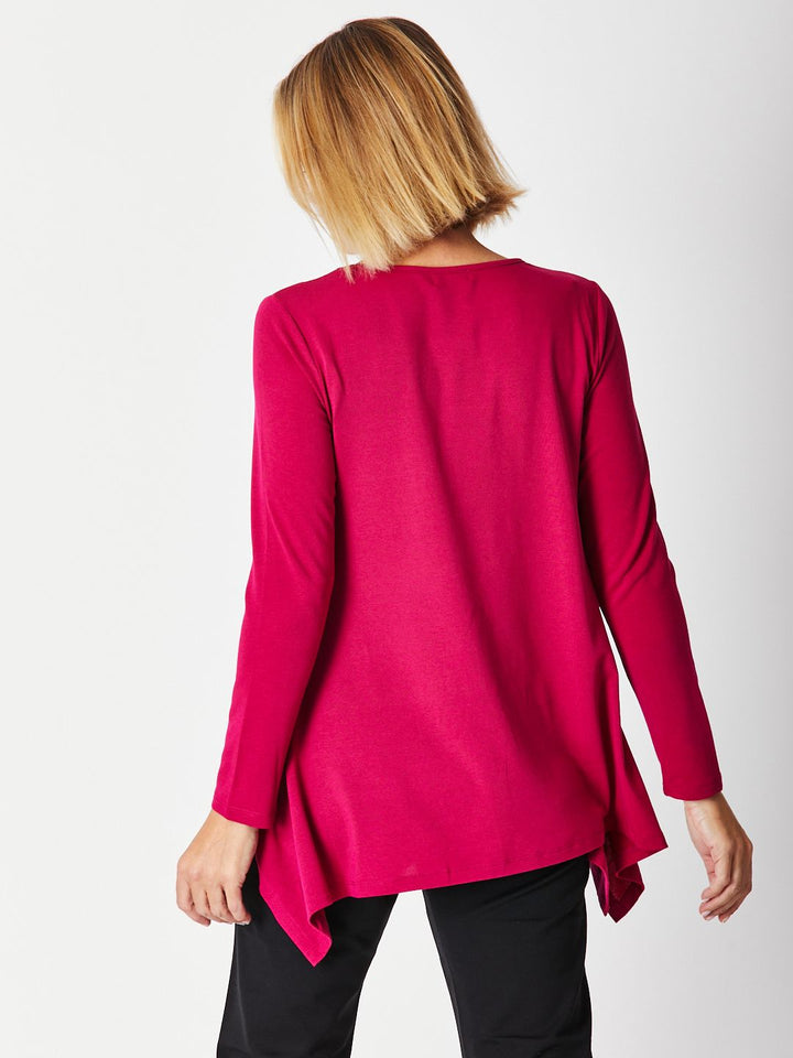 Andrea Winter Warmer Top - Raspberry 26791-Sw