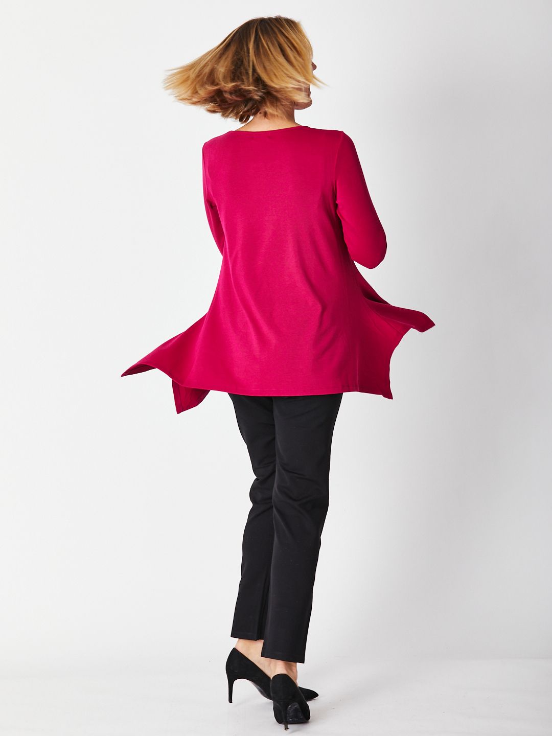 Andrea Winter Warmer Top - Raspberry 26791-Sw
