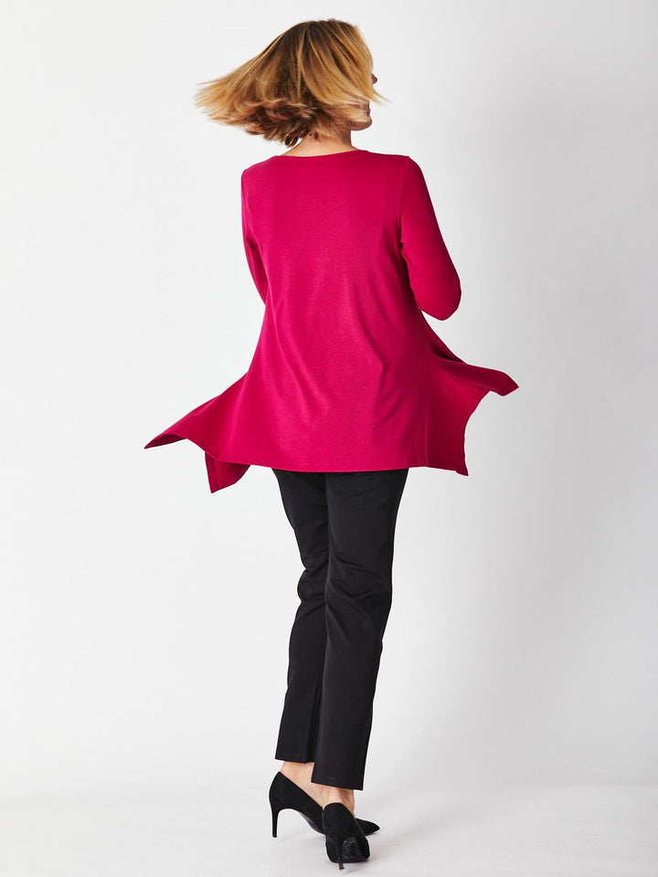 Andrea Winter Warmer Top - Raspberry 26791-Sw