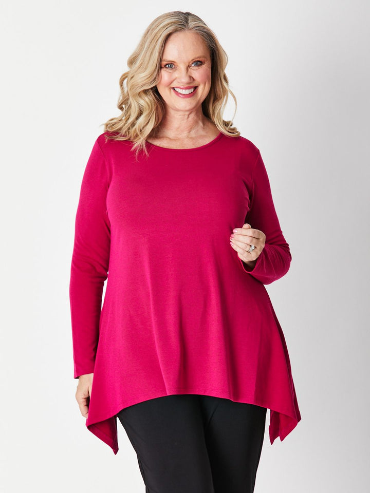 Andrea Winter Warmer Top - Raspberry 26791-Sw