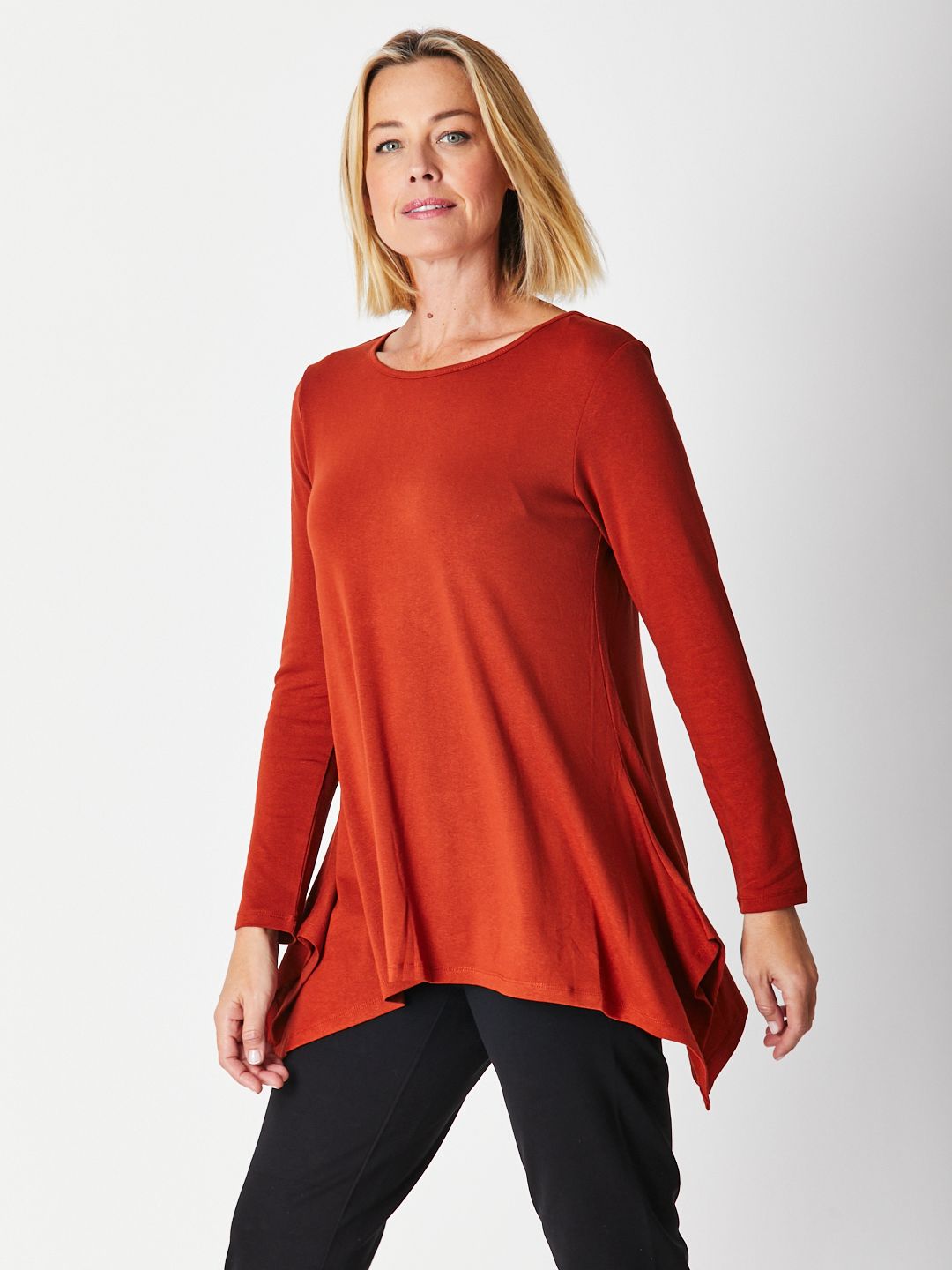 Andrea Winter Warmer Top - Caramel 26791-Sw