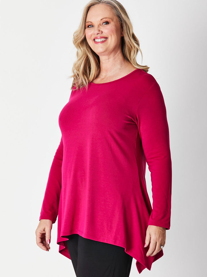 Andrea Winter Warmer Top - Raspberry 26791-Sw