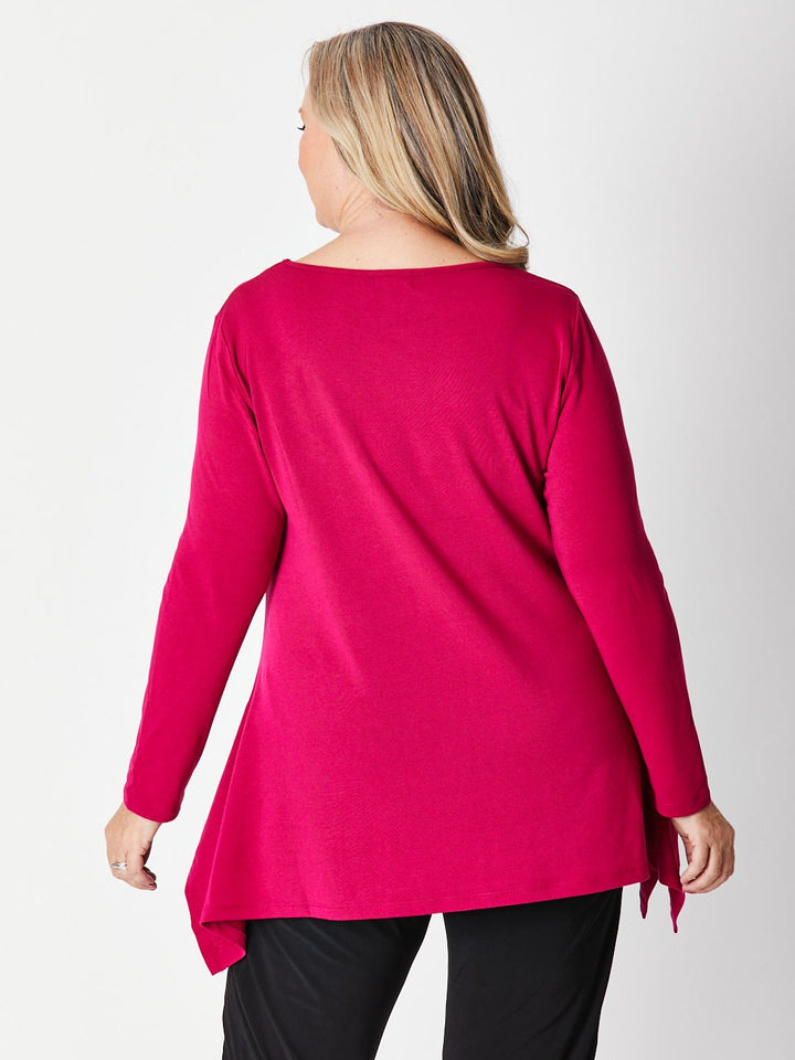 Andrea Winter Warmer Top - Raspberry 26791-Sw