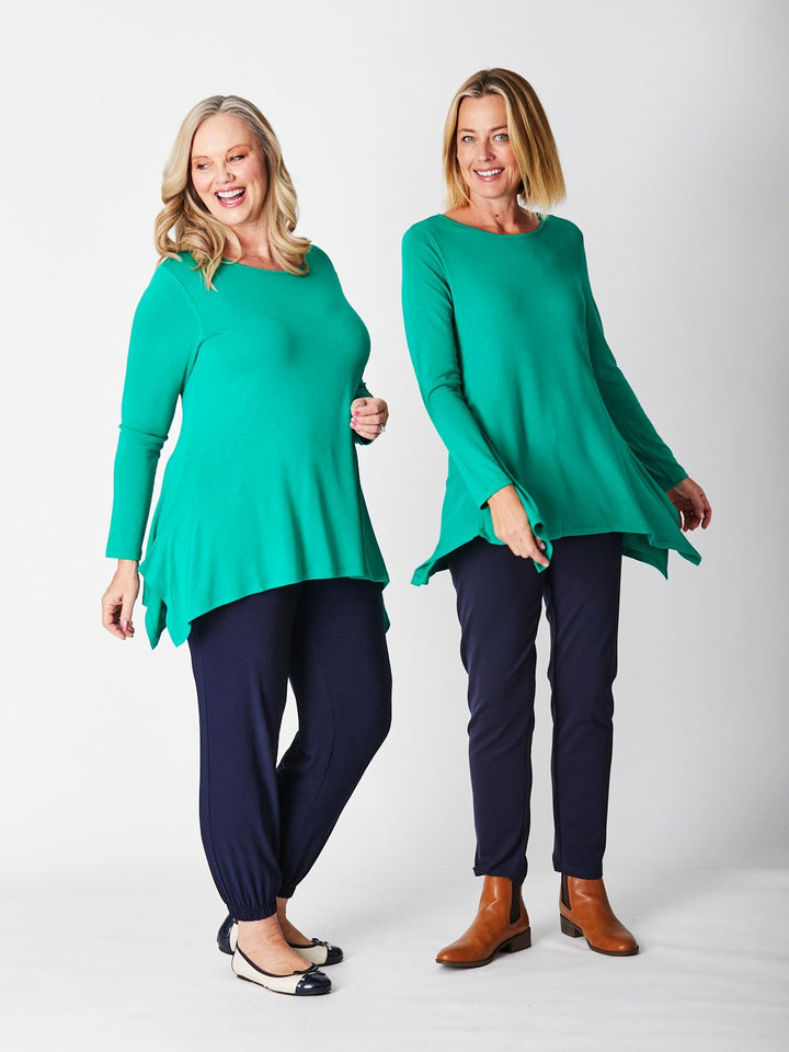 Andrea Winter Warmer Top - Emerald 26791-Sw
