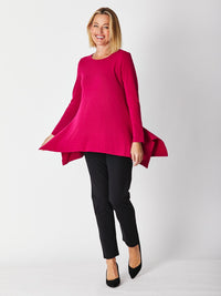 Andrea Winter Warmer Top - Raspberry 26791-Sw