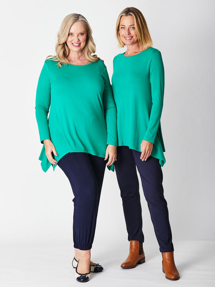 Andrea Winter Warmer Top - Emerald 26791-Sw