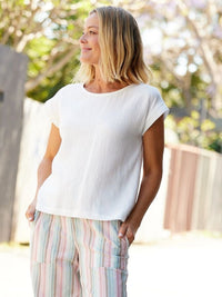 Tarin Everyday Top - Ivory 28018