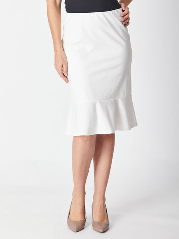 Nola Ruffle Skirt - White 28209-s - New Arrivals