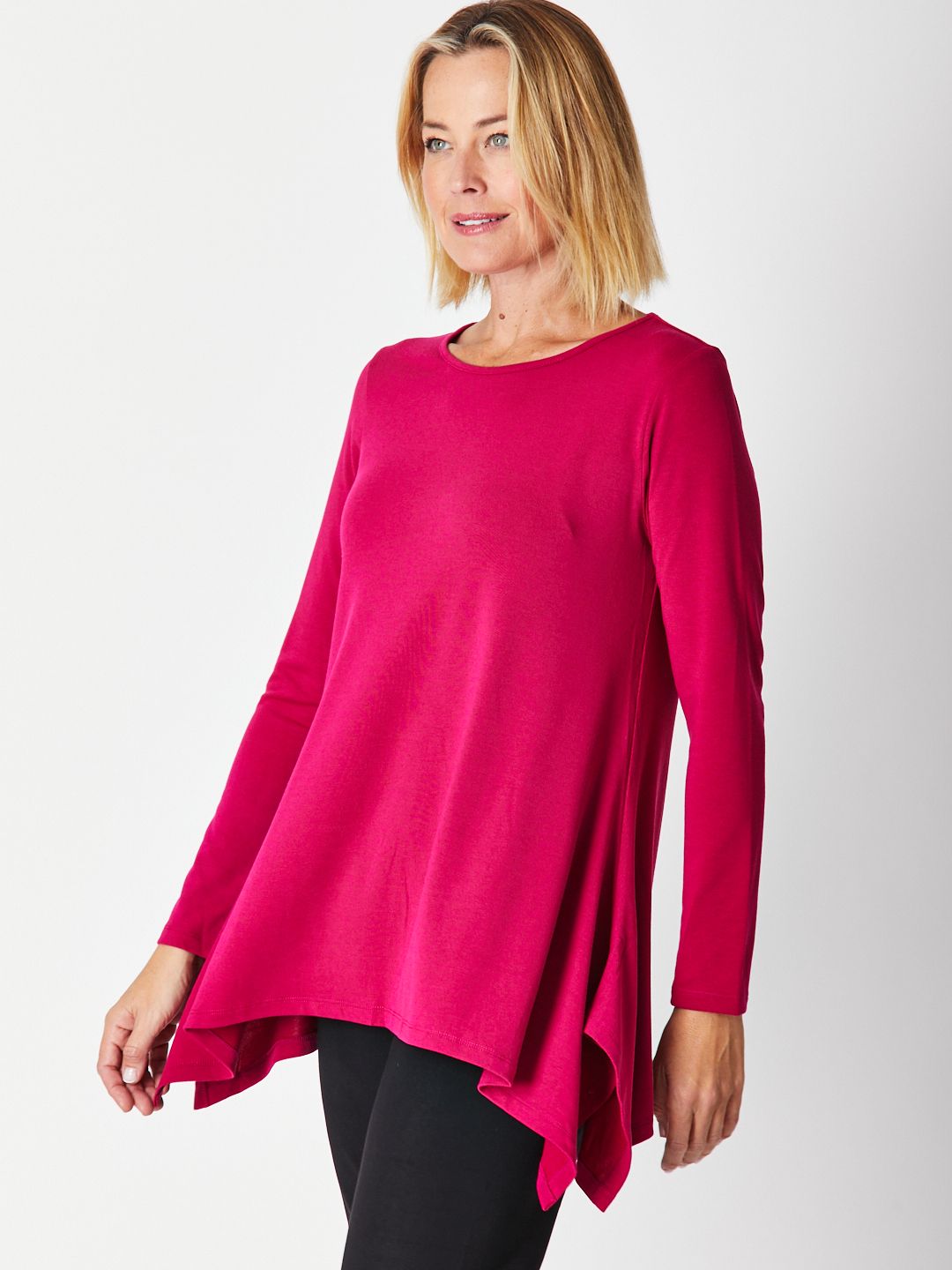 Andrea Winter Warmer Top - Raspberry 26791-Sw