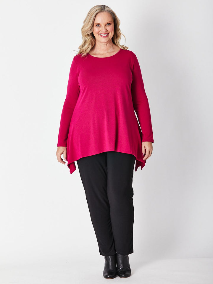 Andrea Winter Warmer Top - Raspberry 26791-Sw