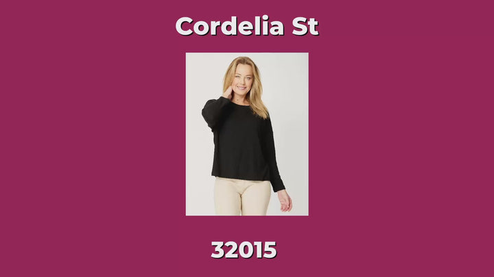 Long Sleeve Knit Top - Black- 32015