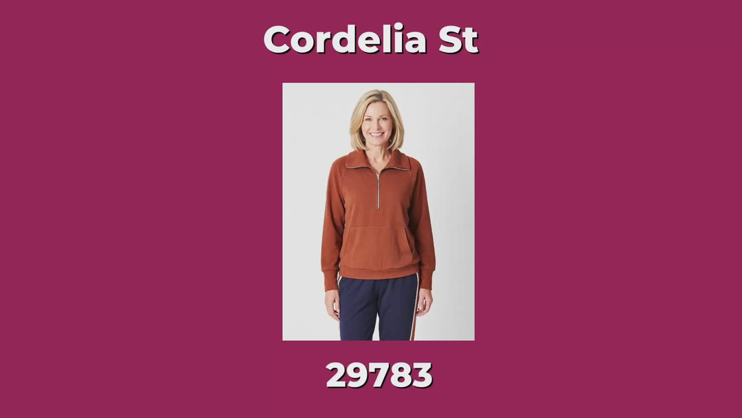 Half Zip Fleece Top- Nutmeg- 29783